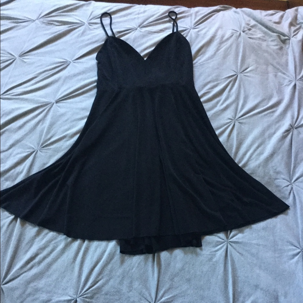 Kimchi Blue Valerina Strappy Black Dress.